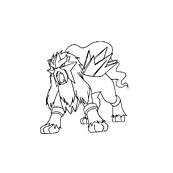 coloriage pokemon entei